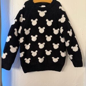 Hanna Andersson Disney Mickey Mouse  Black and White Sweater